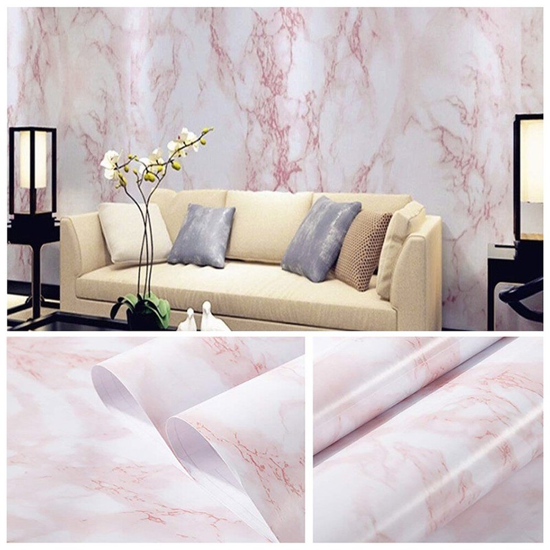 24"x197" Marble Contact Paper Self Adhesive Peel and Stick Countertop Wallpaper gallery