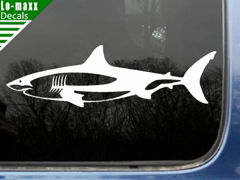 Shark Unique Custom Graphic Design Durable High Performance Die Cut Vinyl Decal gallery