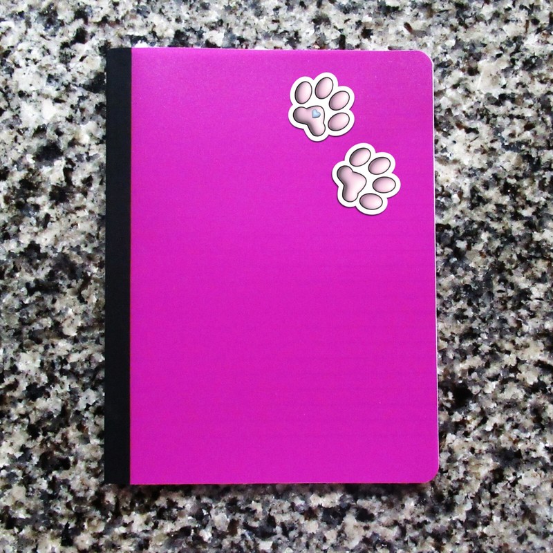 Cat Paw Print Vinyl Stickers Die Cut Laptops Water Bottles Car Bumper Phone gallery