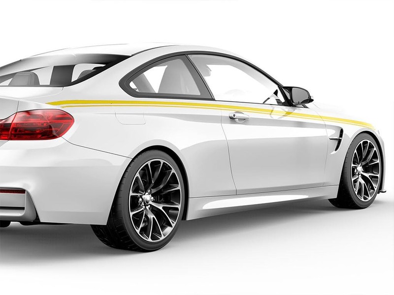 Lemon Yellow Vinyl Pinstriping Tape 3/4in x 150ft Roll for Easy Application gallery