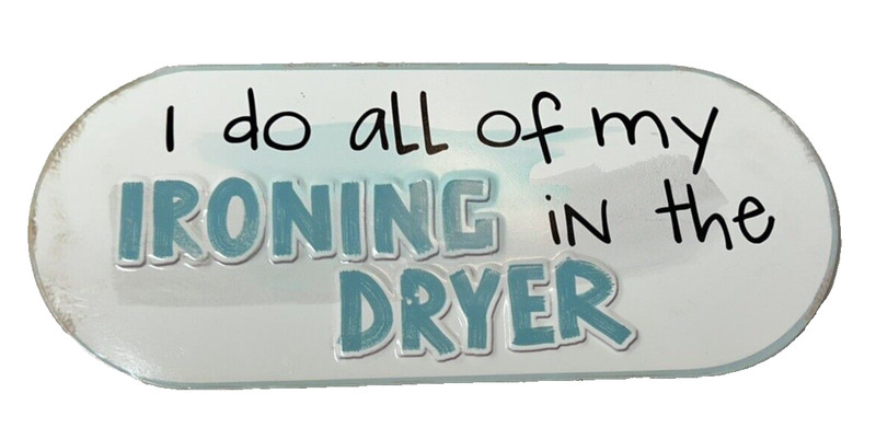 Metal Sign – Metal Wall Decor – White – Laundry Room Sign