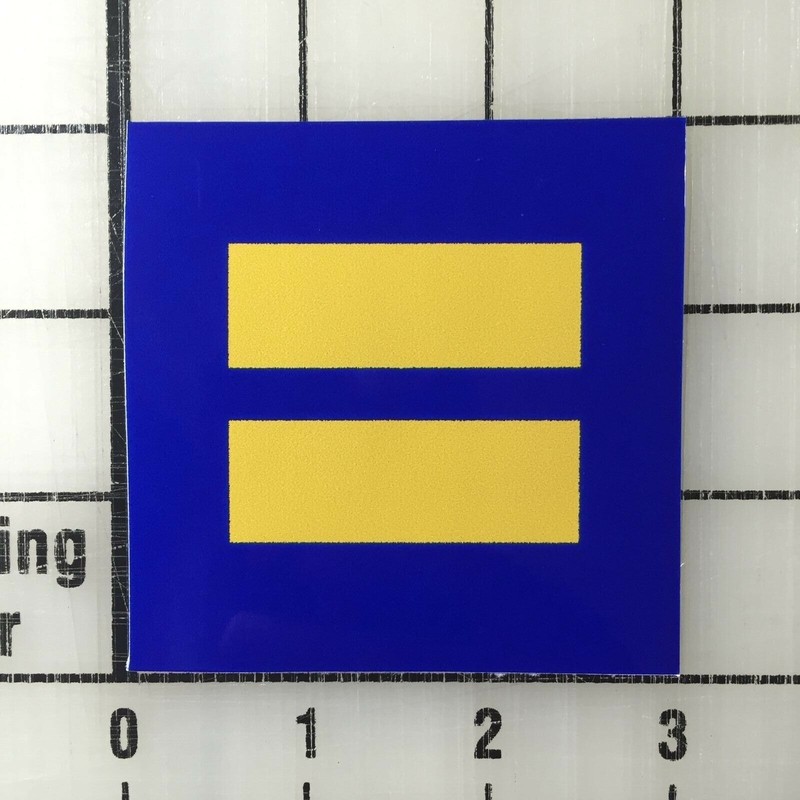 Gay Equality Symbol LGBT 3″ Wide Multi-Color Vinyl Decal Sticker – BOGO