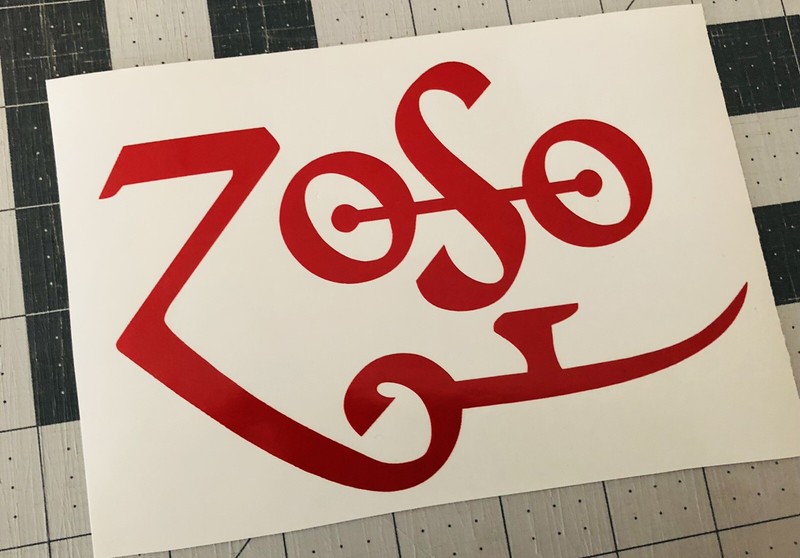 Vinyl Decal for Window - Led-Zeppelin (Zoso), Various Sizes & Colors gallery
