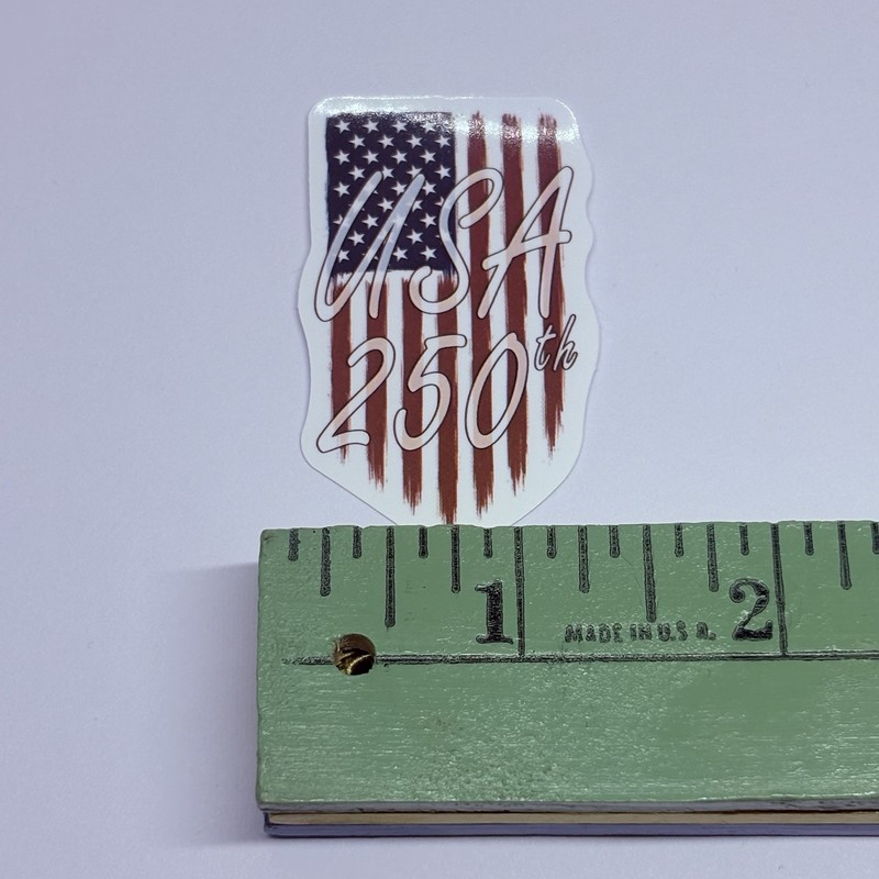 “USA 250th” Sticker Flag Anniversary Art Decal Vinyl Journal Souvenir Tc9 gallery