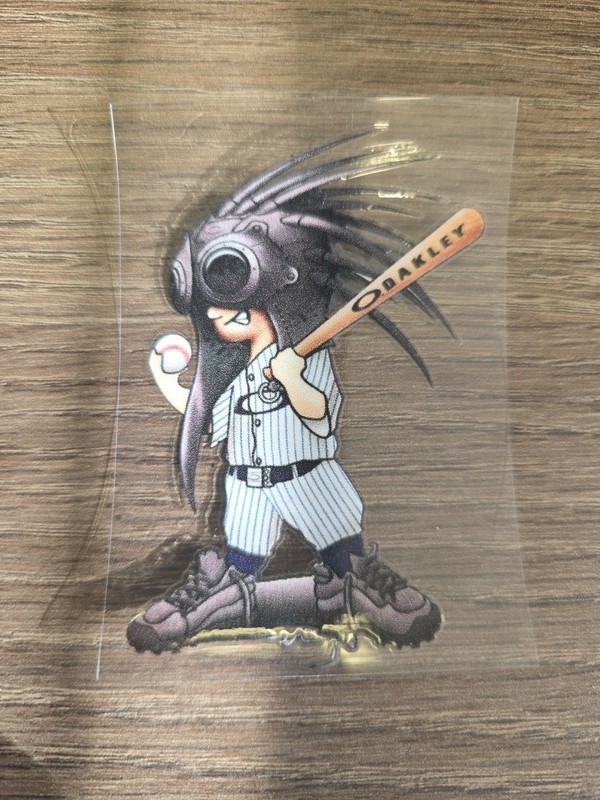Oakley Madusa Half Pint Pinstripe Baseball Player UVDTF Decal Made In USA