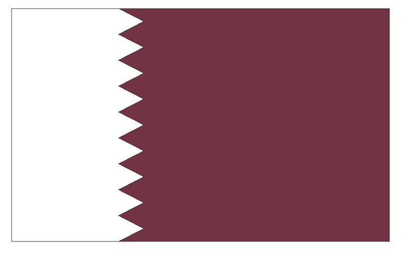 Qatar International Flag Sticker Decal F406