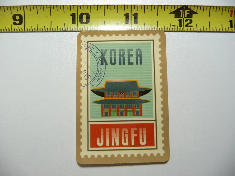JINGFU PALACE KOREA SMALL STICKER DECAL WORLD TRAVEL SITES FAMOUS FUNNY