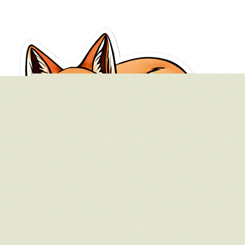 Infoxicated Drunk Fox, Vinyl Decal Sticker, Indoor Outdoor, 3 Sizes, #11528