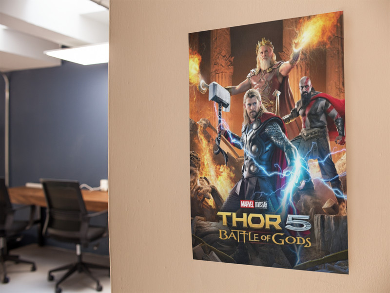 Mythic Thunder Warrior Style Wall Vinyl Decal Poster Removable Adhesive gallery