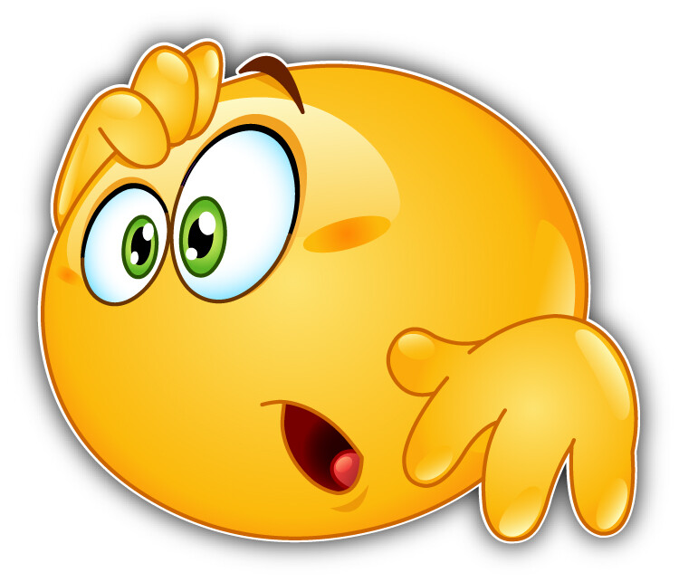 Smile Confusion Car Bumper Sticker Decal “SIZES”
