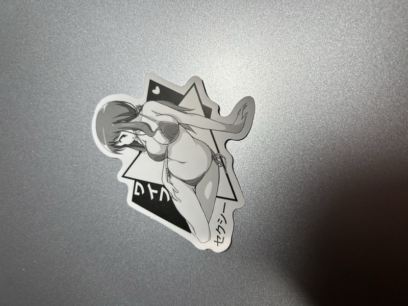 black and white waifu lewd stickers #10 gallery