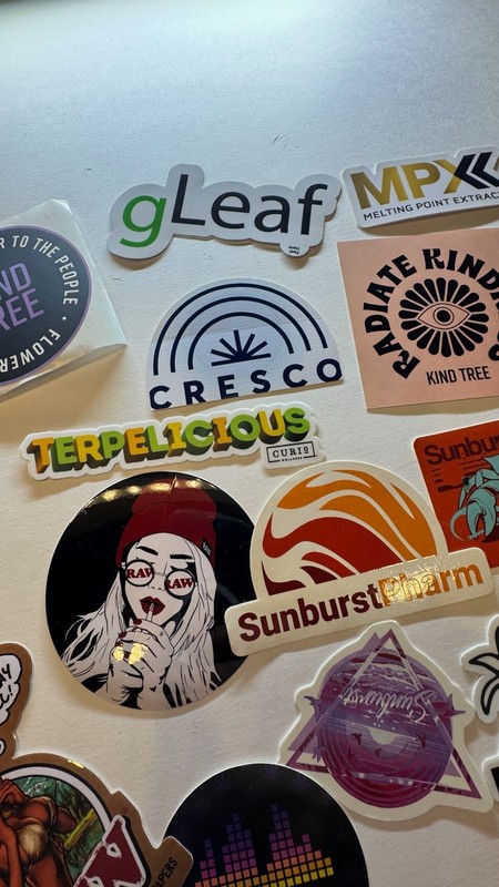 Cannabis Industry Promo Stickers Branded Marijuana Collectible 420 gallery