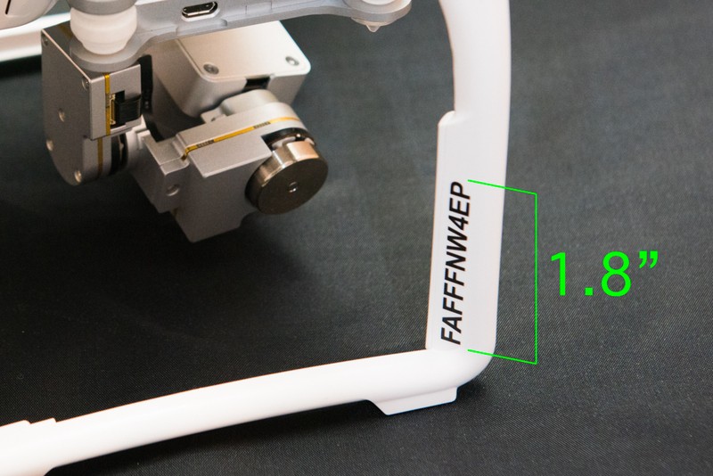 1X Drone Registration Number Decal DJI Phantom Typhoon YUNEEC FAA Compliant UAS gallery