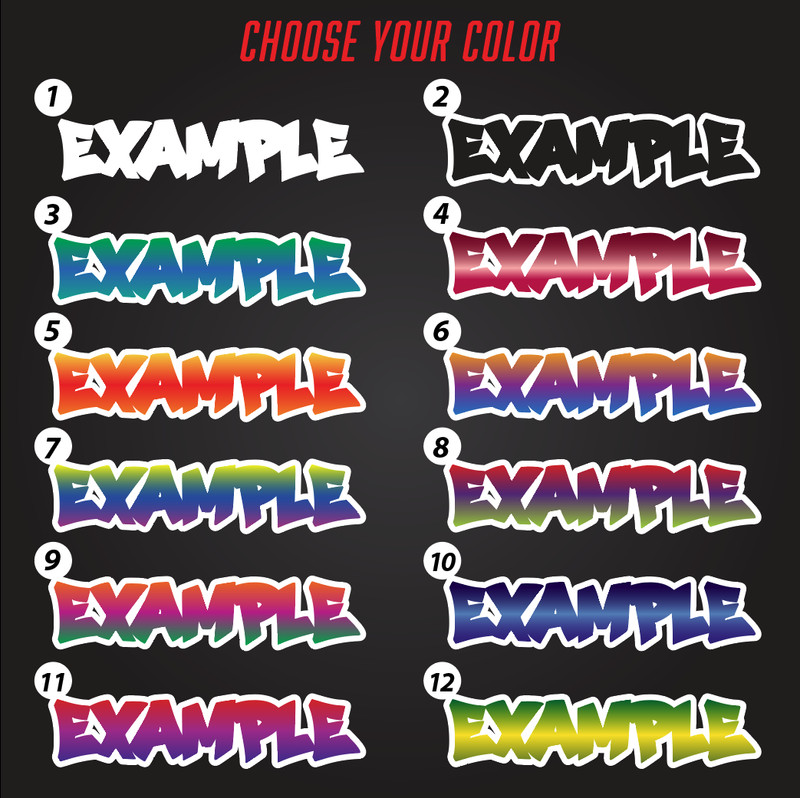 Custom Personalized Vinyl Graffiti Name Decal Sticker Car Window Tumbler Flask gallery