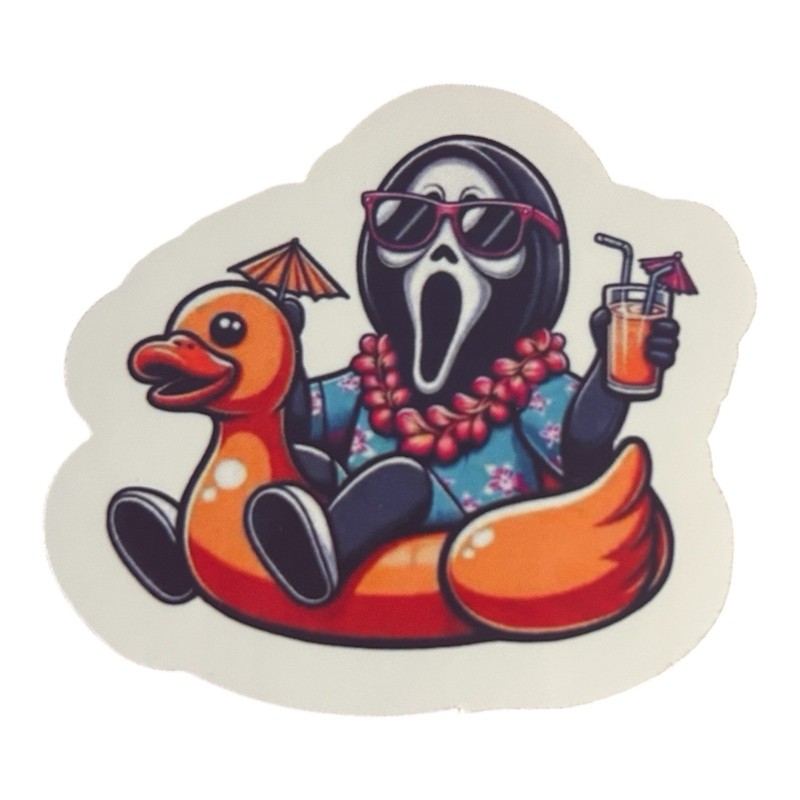 Handmade Ghostface Sticker 