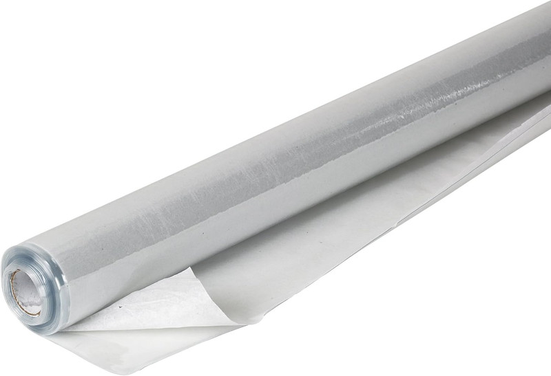 V44216/6 Crystal Clear Vinyl Sheeting-Packaged Rolls, 44" X 18' X 4Mil gallery