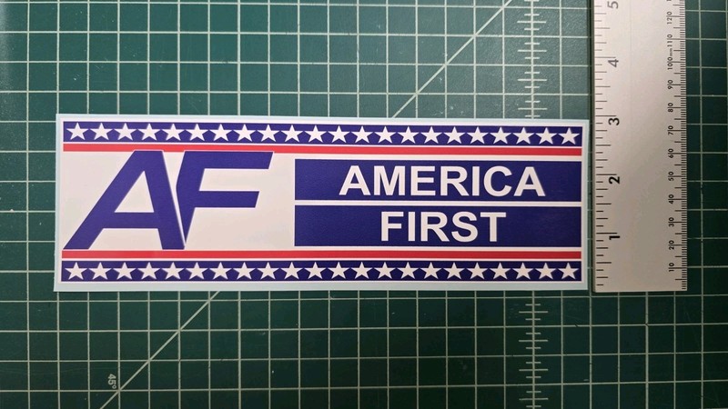 America First Nick Fuentes Vinyl Bumper Sticker Decal • Conservative Design gallery