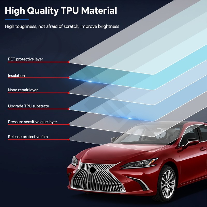 For Lexus ES 2019-2023 PreCut TPU PPF Paint Protection Film Gloss Clear Bra Kit gallery