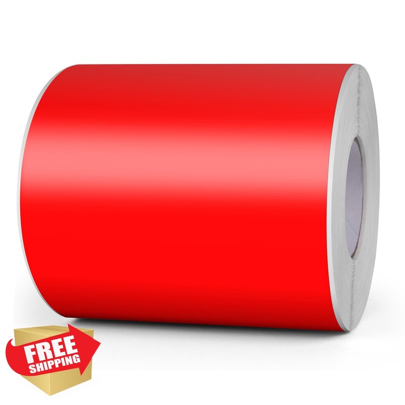 Meitaat Red 6 x 4 Inch Vinyl Stickers