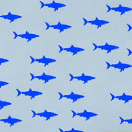 1.5″ X 3″ Small Sharks Home Office Wall Window Decor Vinyl Nursery Decal Sticker