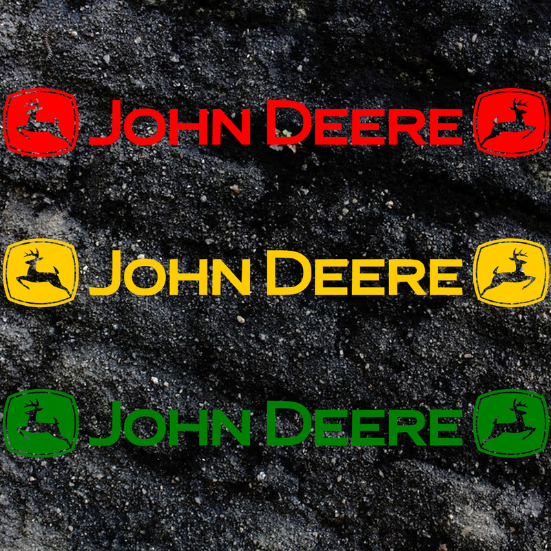 John Deere Logo Sun strip AgriSpec Vinyl Sticker Decal gallery