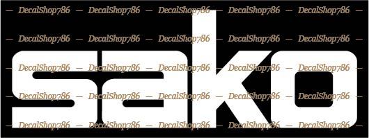SAKO Firearms – Hunting & Outdoor Sports – Vinyl Die-Cut Peel N’ Stick Decals