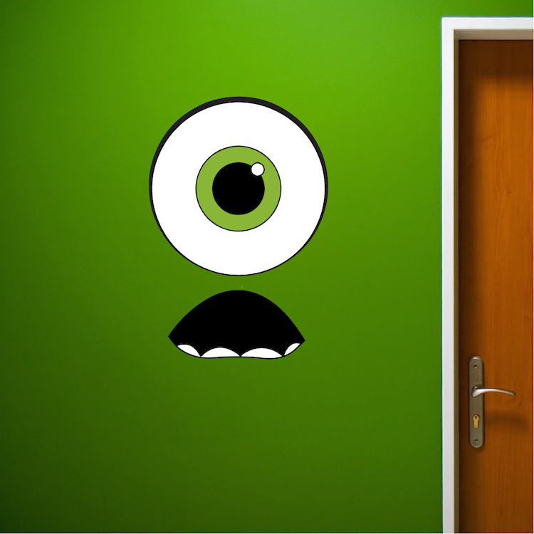 Monster’s Inc. Wall Decal Mural Pixar Kids Movie Mike Wasowski Monster Boys, e30