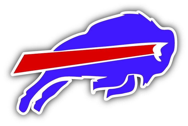 Buffalo Bills Logo NFL Football Car Bumper Sticker Decal 6” x 3”