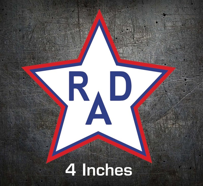 RAD Racing STAR Cru Jones logo sticker decal 1980s BMX racing GT DYNO REDLINE