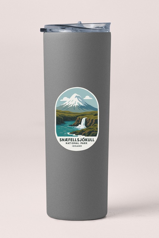 Snæfellsjökull Iceland National Park Sticker Decal Vinyl Die-Cut World gallery