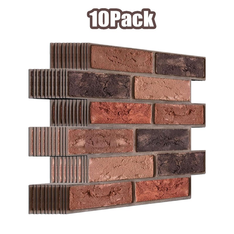 Brown Brick Wall Stickers Wallpaper Self Adhesive Peel and Stick Wallpaper Decor