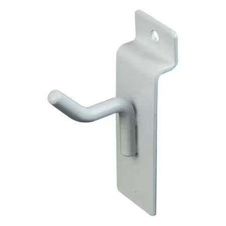 Econoco Ewh/H1 Semi-Gloss Hook 1″, White, 96Pk