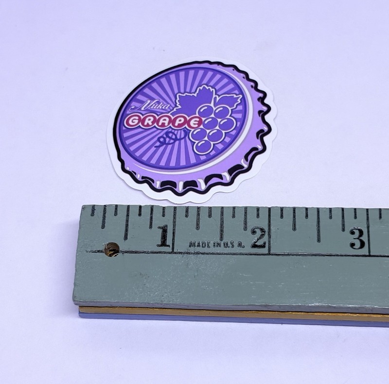Nuka Grape Soda Bottle Cap Sticker Decal Vinyl Cool Souvenir Journal Wall Tc6 gallery