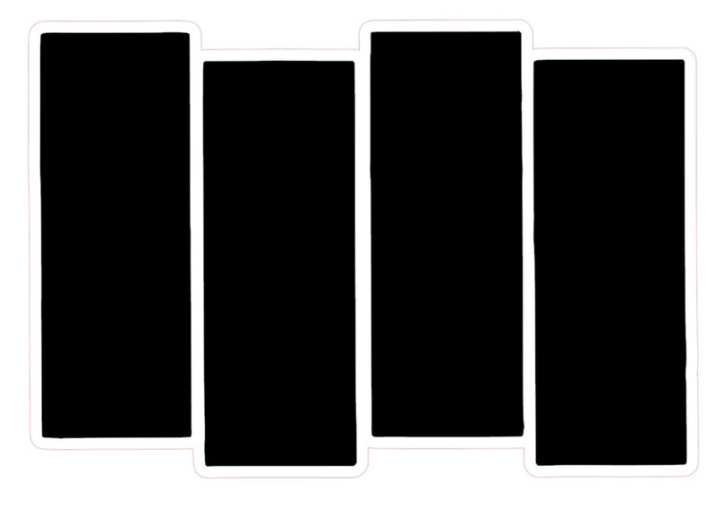 Black Flag Bars Only Logo Die Cut Vinyl Sticker/Decal UV Outdoor Safe