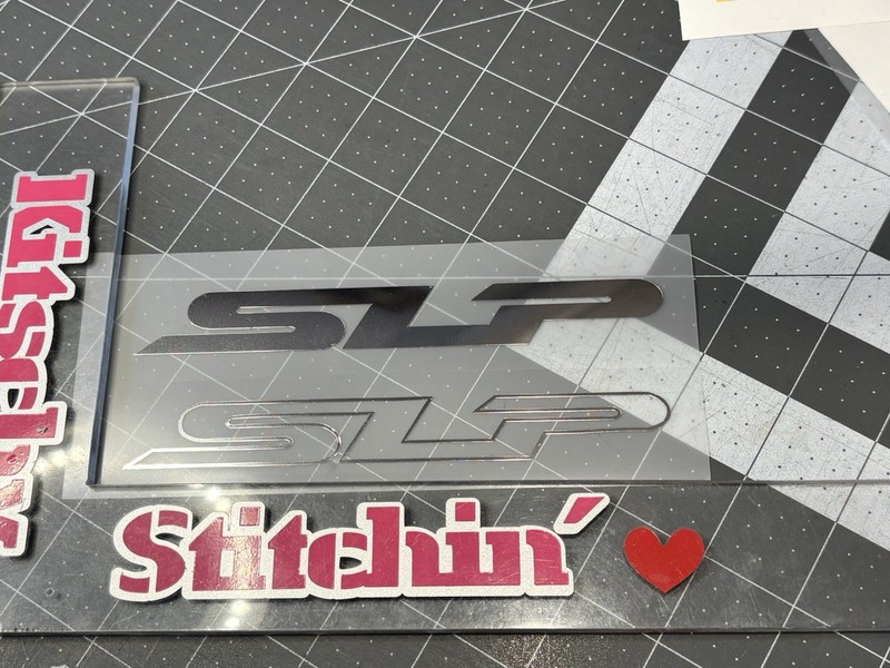 TWO SLP SOLID Text Logo Die Cut Vinyl Decals Does NOT Fit/Cover Emblems Street gallery