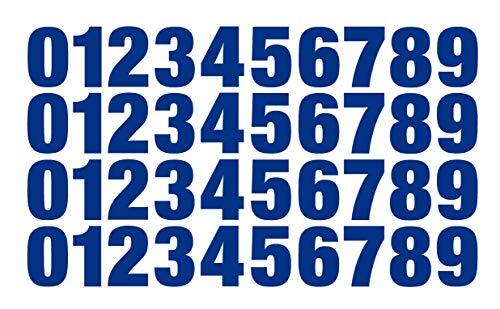 0-9 Reflective Numbers Blue Sticker Vinyl Decals CHOOSE 1″ – 12″ Set Of 40 (RV2)