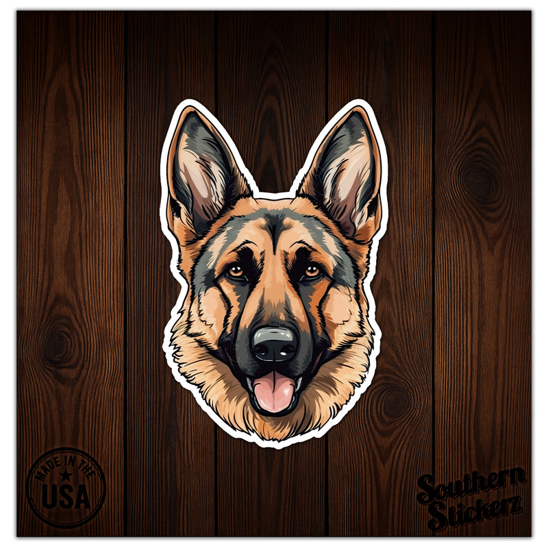 German Shepherd – Vinyl Decal Sticker – Car Window Laptop – ebn11328