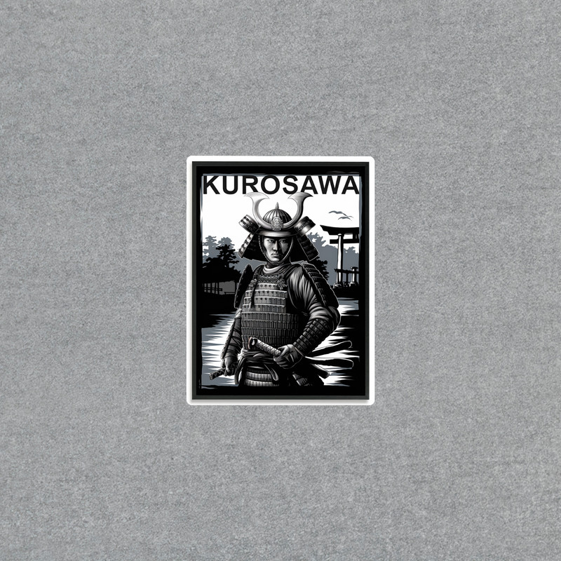 Kurosawa Sticker – Samurai Warrior Art Print – Asian History Decor Gift #4039