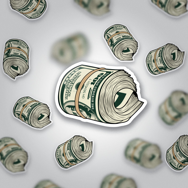 Money Roll Sticker Waterproof - Buy Any 4 For 41% OFF Each Storewide! gallery
