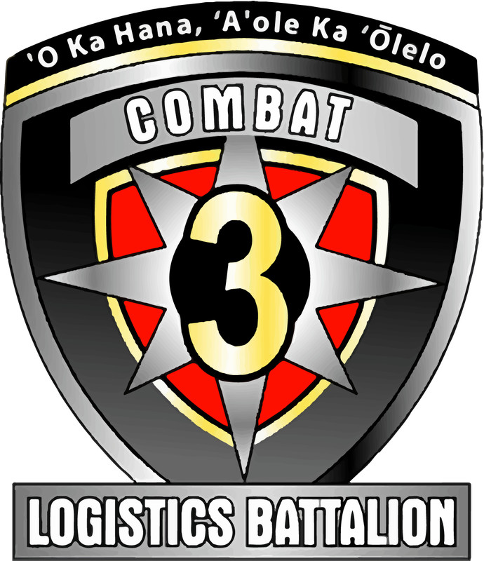 US Marine Corps Badge Sticker Combat Logistics Battalion 3