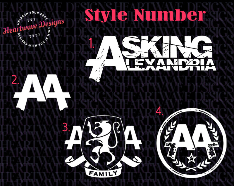 ASKING ALEXANDRIA Custom Decal Vinyl Stickers