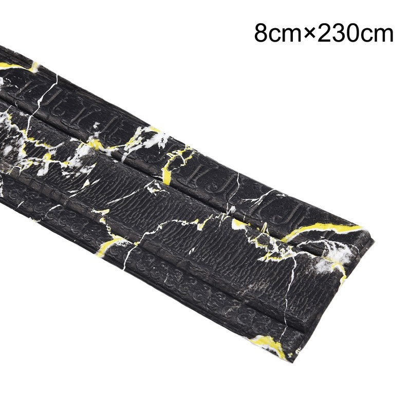 Soft PE Foam 3D Embossing Wall Border Trim Sticker for Room Decoration gallery