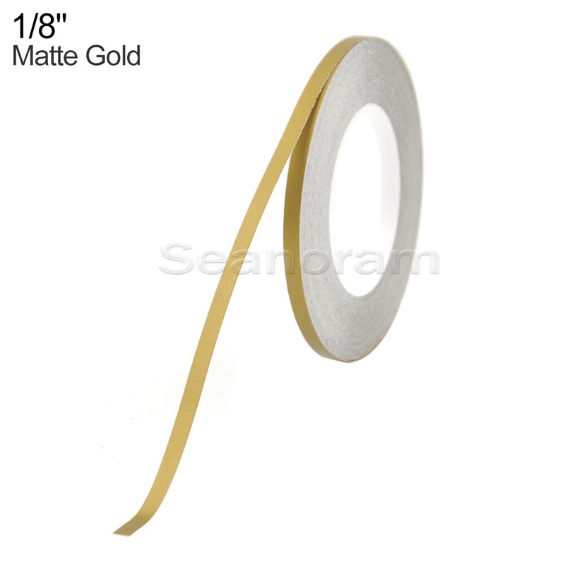 1/8″ 3mm Matte Gold Home Shop DIY Pinstriping Pin Stripe Decal Vinyl Sticker