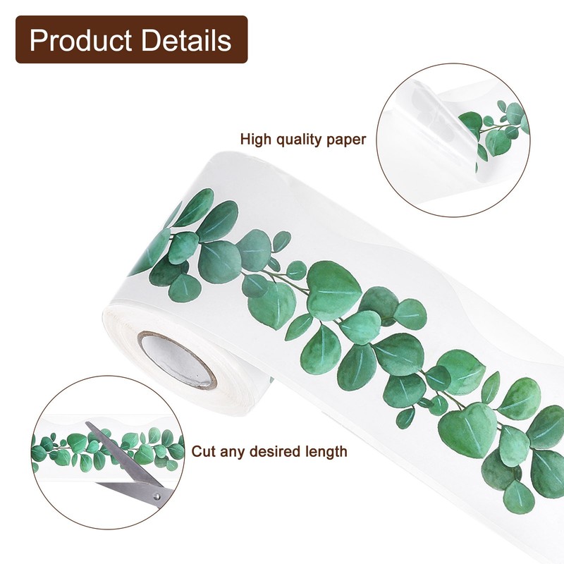 Board for chalkboard, 20m x 7cm edging leaves tree for class gallery