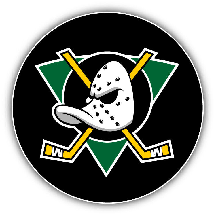 Anaheim Mighty Ducks NHL Hockey Logo Car Bumper Sticker Decal “SIZES”