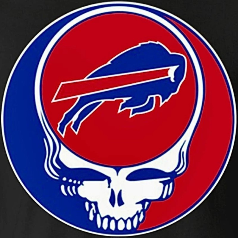 ⚡🌹GRATEFUL DEAD Buffalo Bills Stealie Sticker *NEW* Measures 3″ x 3″ 🌹⚡