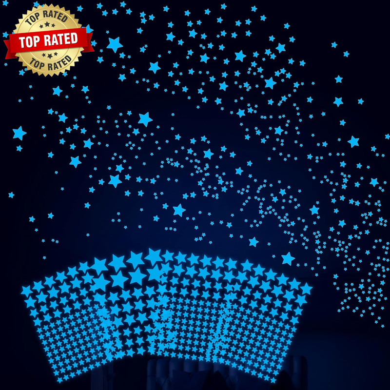 421Pcs Glow in the Dark Stars Ceiling Stars Glow in Dark Space Planet Universe G