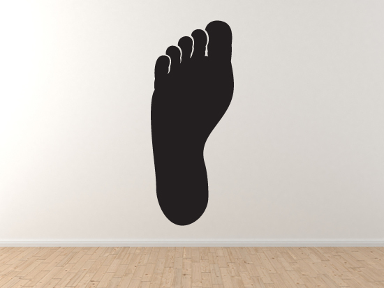 Animal Foot Print #4 – Footmark Track and Field Barefoot – Vinyl Wall Decal