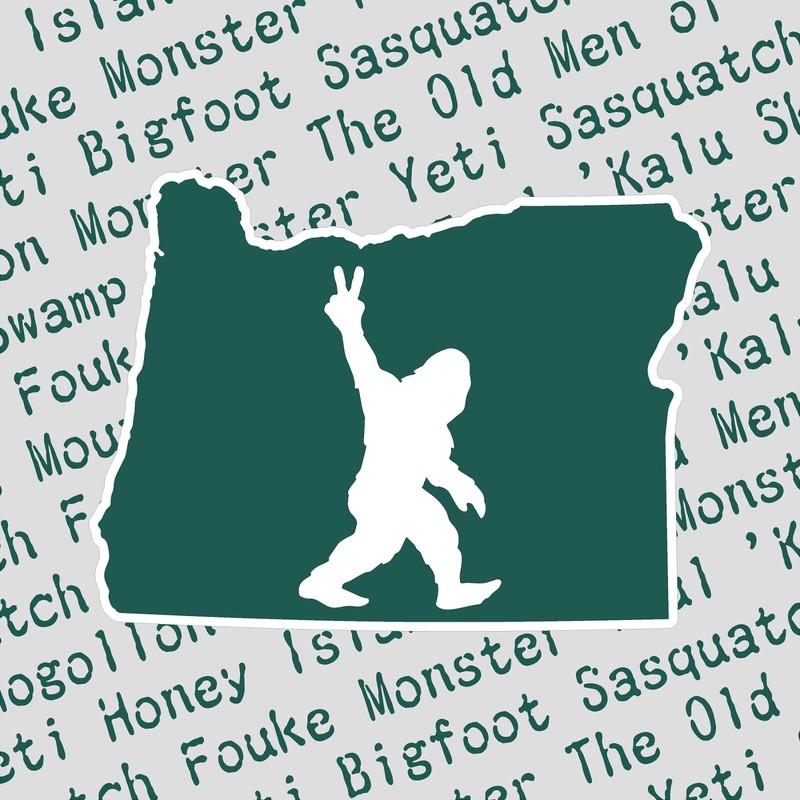Sasquatch aka Bigfoot or Yeti 7-PACK – High Quality Laminated Stickers Oregon