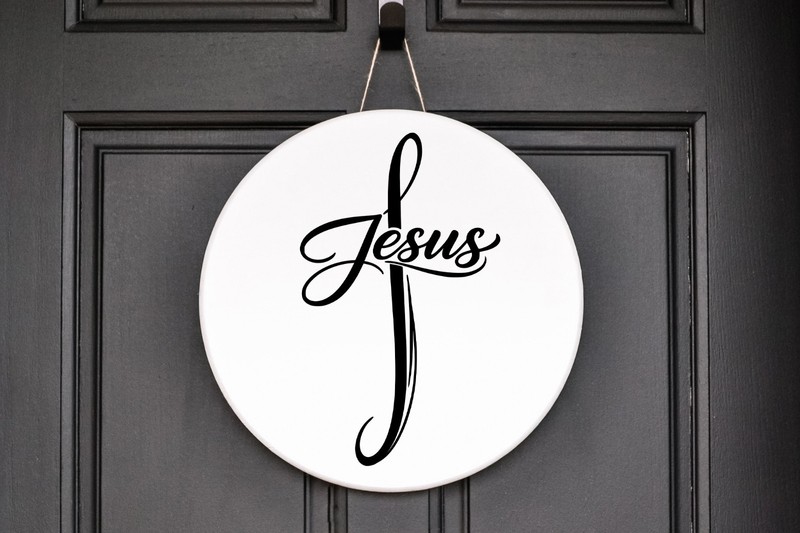 Jesus Cross Vinyl Decal Christian Faith Religious Car Window Sticker gallery